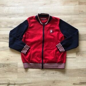 Red & Blue Tommy Hilfiger Full Zip Sweater